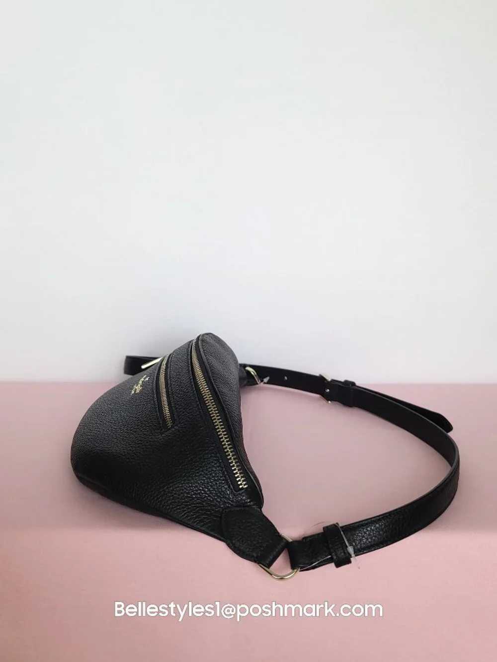 KATE SPADE Leila BELT Bag in Pebbled Leather – Black color⭐ - Picture 11 of 15